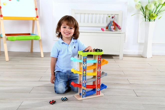 Tooky Toy Barevná skluzavka pro auta