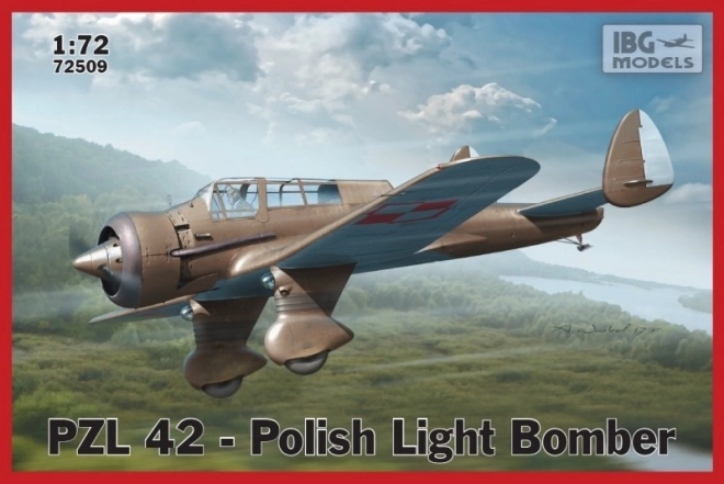 Pzl 42 Polish Light Bomber Model Kit