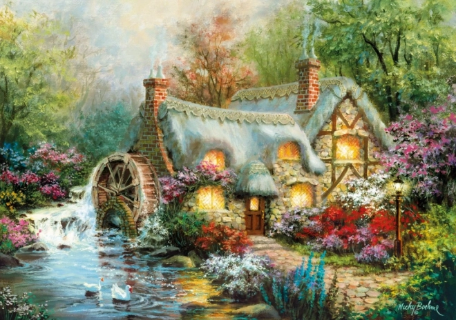 Clementoni 1500 Piece Puzzle - Cottage with Mill