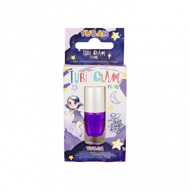 Tubi Glam Purple Pearl Kids' Nail Polish