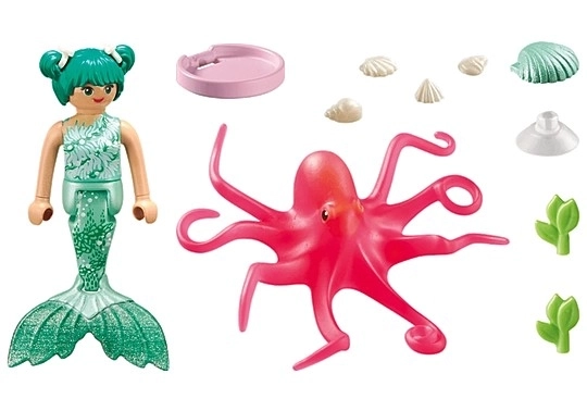 Playmobil Princess Magic Mermaid with Color-Changing Octopus Set