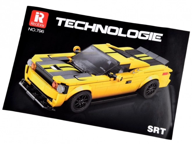 Yellow Sports Car Building Blocks Set