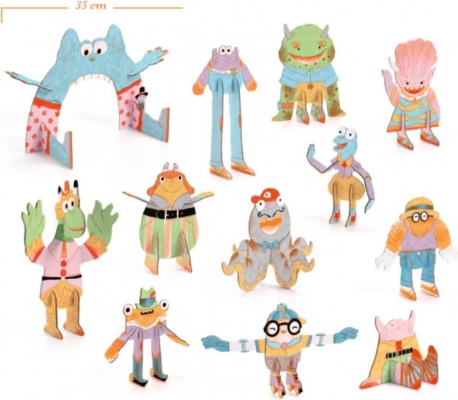 Djeco 3D Monster Team Set