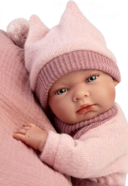 Realistic Baby Doll New Born Girl with Full Vinyl Body 40 cm
