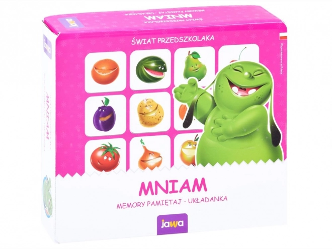 Gra pamięciowa Memo Yum dla dzieci