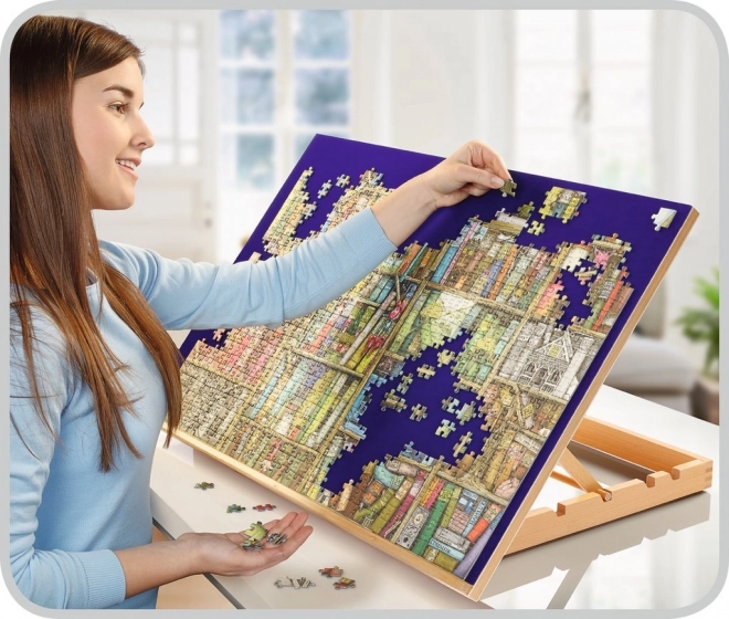 Stable surface for comfortable puzzling