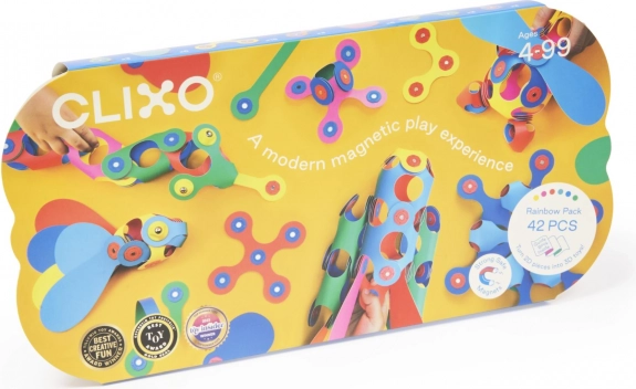 Regenboog magnetische puzzel Clixo, 42 stukjes
