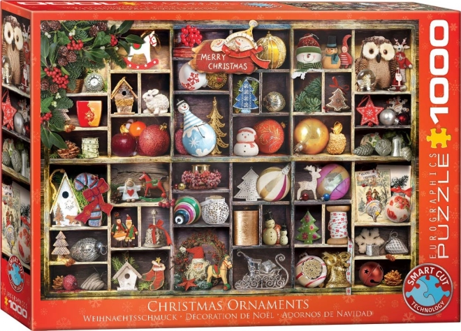 Eurographics Christmas Decorations 1000 Piece Puzzle