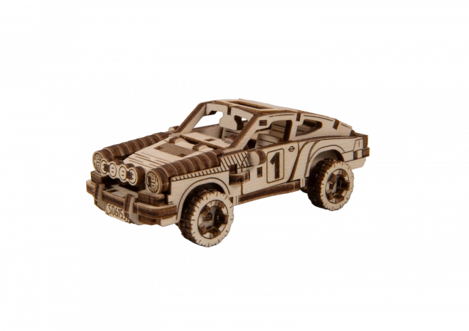 Wooden 3D Puzzle Rally Car Model