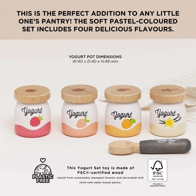 Le Toy Van Wooden Yogurt Set