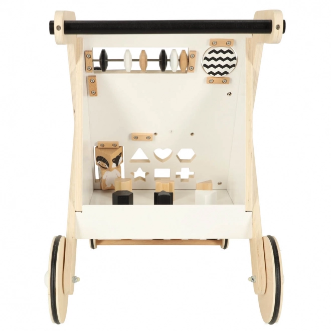 Wooden Walker Educational Toy with Shape Sorter