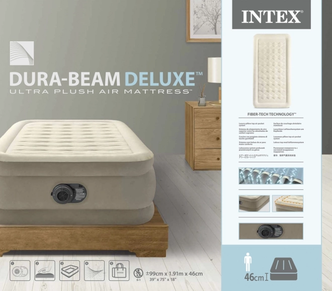 Inflatable Bed with Built-In Electric Pump