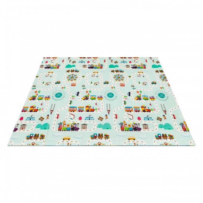 Reversible Play Mat Safari And City Life