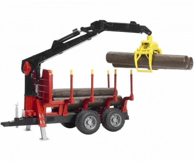 Bruder Log Transport Trailer with Loading Arm