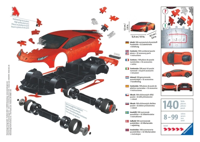 Lamborghini Huracán Evo Green Model Puzzle