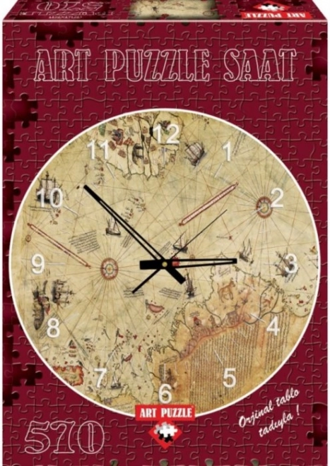 Captain Reise Map Puzzle Clock