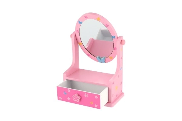 Jewelry Box with Mirror and Drawer