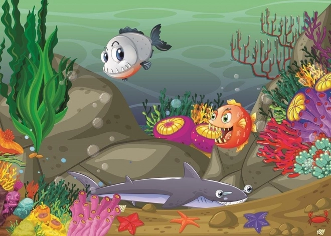 Art Puzzle Under The Sea and Wild Animals