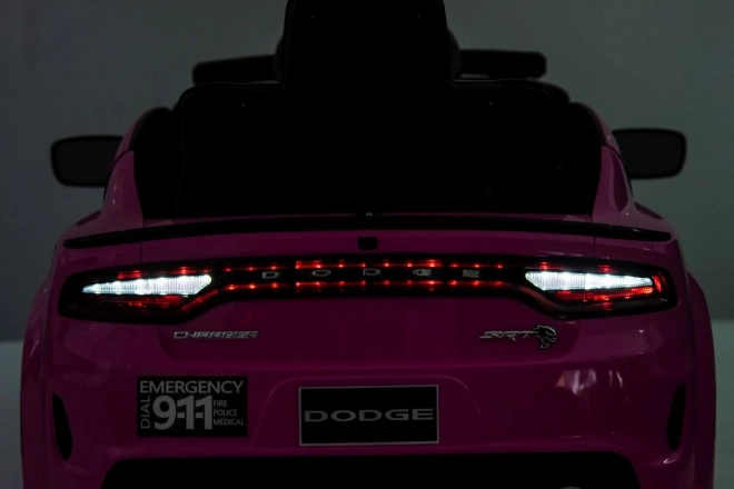 Pink Dodge Charger Ride-On Police Car