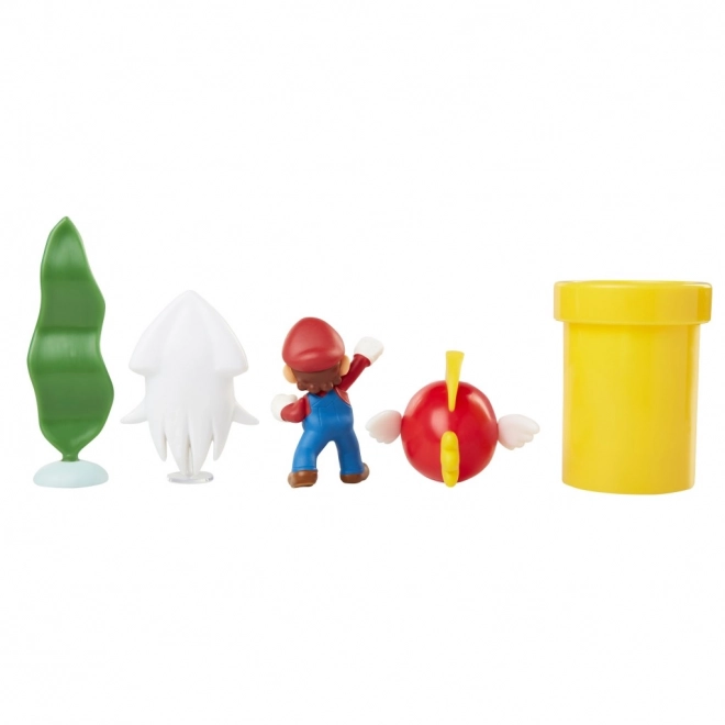 Set di figurine Super Mario Diorama 6 cm