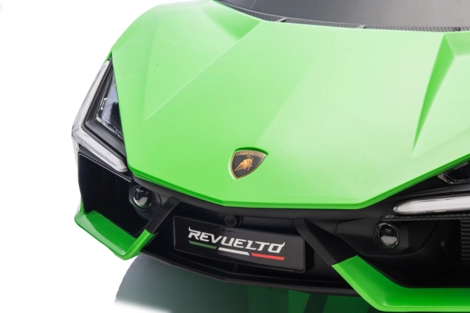 Elektrické auto lamborghini revuelto zelené