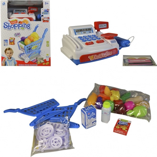 Kinderkassa met boodschappentrolley MaDe