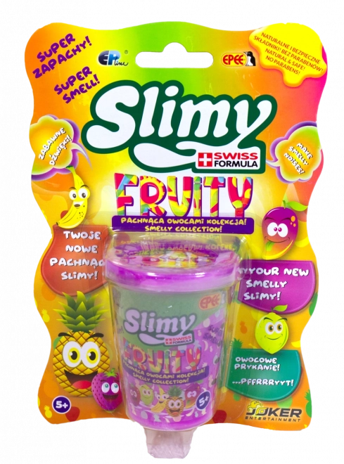 Fruit-Colored Slime in Plastic Box