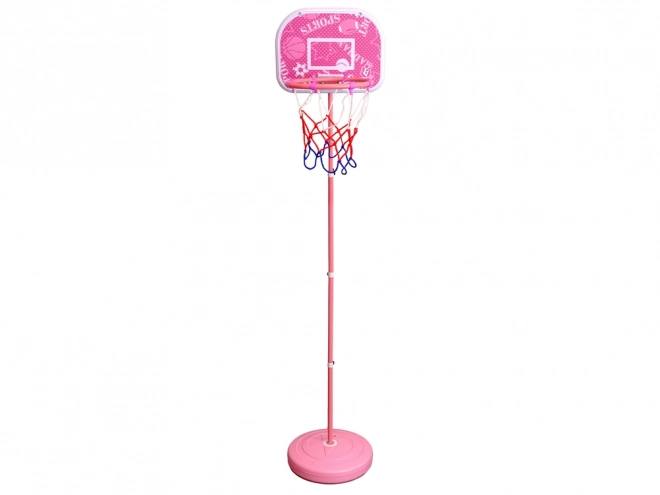 Children's Pink Basketball Hoop Garden Set 170 cm