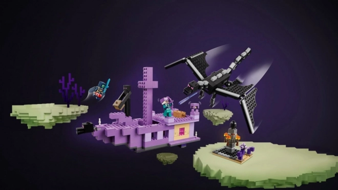 Lego Minecraft Ender Dragon and Ship