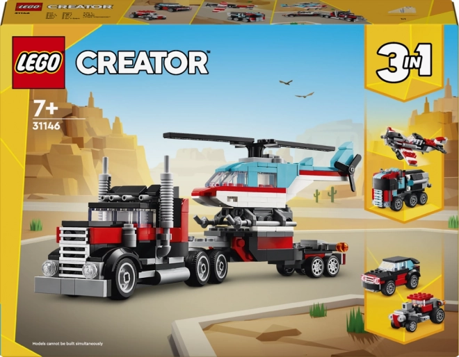 Lego Creator Truck with Platform and Helicopter