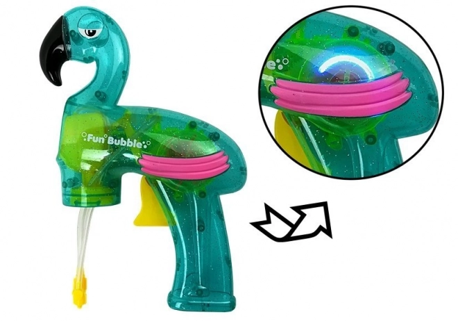 Flamingo Bubble Gun Blue