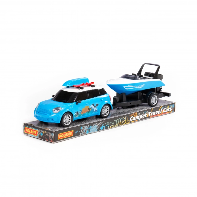 Polesie Auto Cruise with Boat on Trailer 40cm