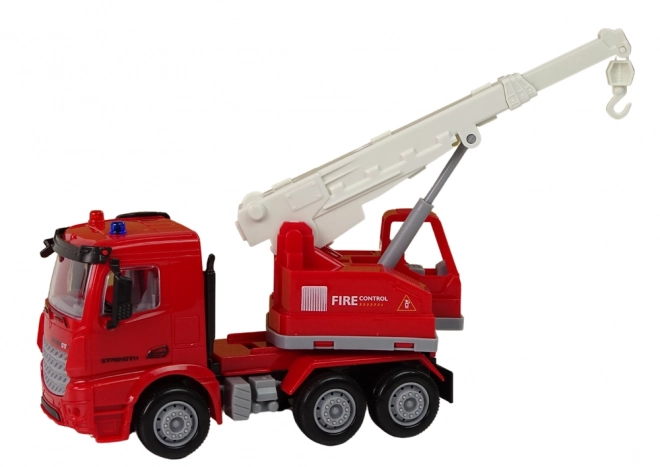 Fire Station Play Set with Crane and Traffic Signs