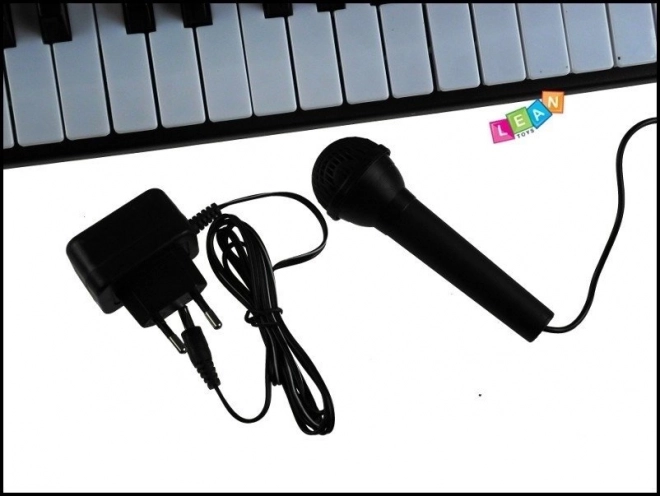 Keyboard with Microphone and Power Adapter