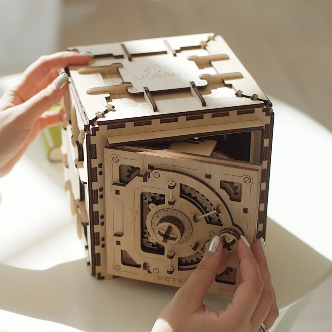 Ugears 3D Wooden Mechanical Safe Puzzle