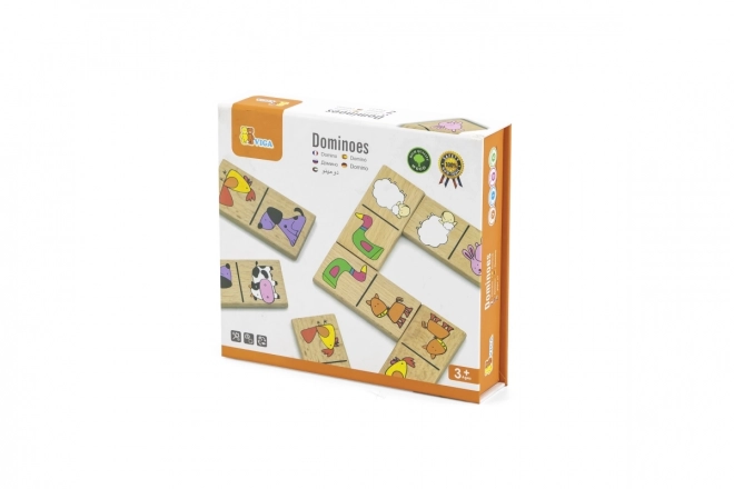 Wooden Animals Domino Set