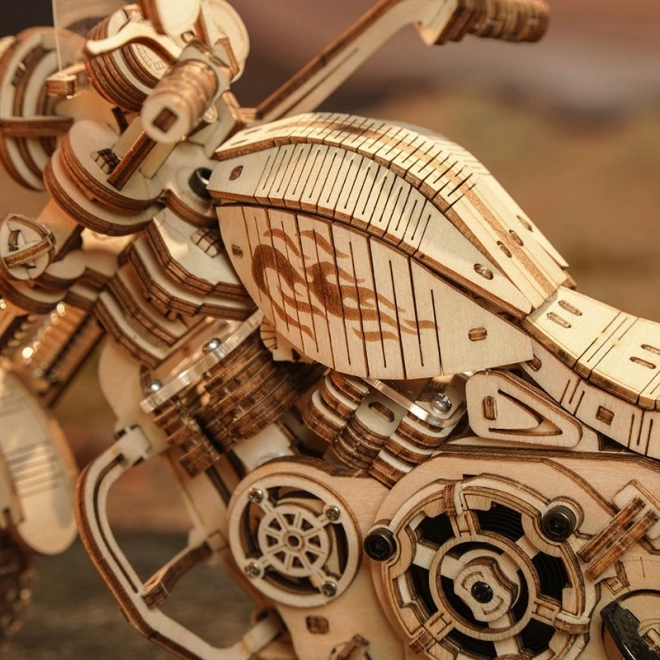 Robotime Rokr 3D Wooden Puzzle Cruiser Motorcycle