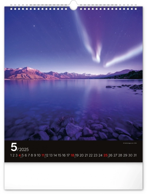 Wall Calendar Northern Lights 2025