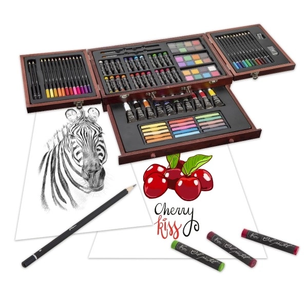 Art Box Creativity Set in Wooden Case