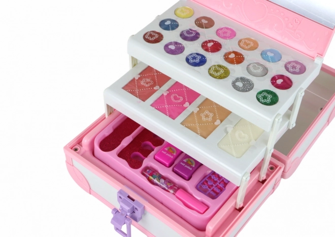 Beauty Set Makeup Cosmetics in Pink Case