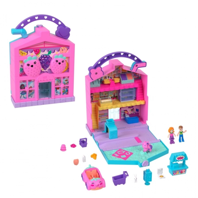 Polly Pocket Pollyville Portable Fruit Supermarket