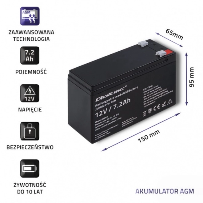 Reliable AGM 12V Battery for Diverse Energy Needs