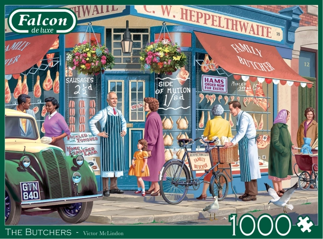 Falcon puzzle butcher shop 1000 pieces