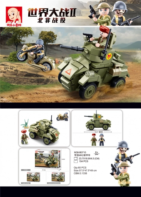 Sluban WWII Small Armored Vehicle Set