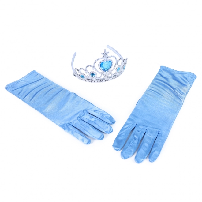 Princess Gloves Set with Tiara