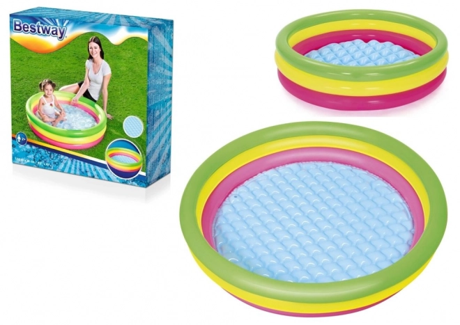 Inflatable Pool Three Colors 102 x 25 cm