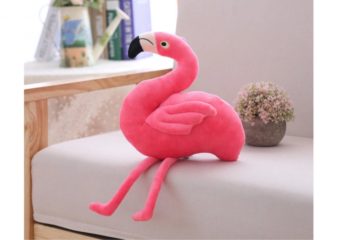 Pink Plush Flamingo Toy