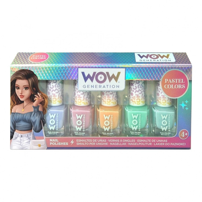 Pastel Nail Polish Set for Kids