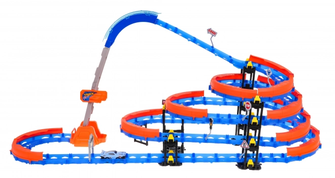 Racing Track Set with Ladder and LED Car for Kids 3+