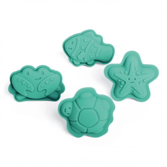 Bigjigs Toys Silicone Sand Molds Green